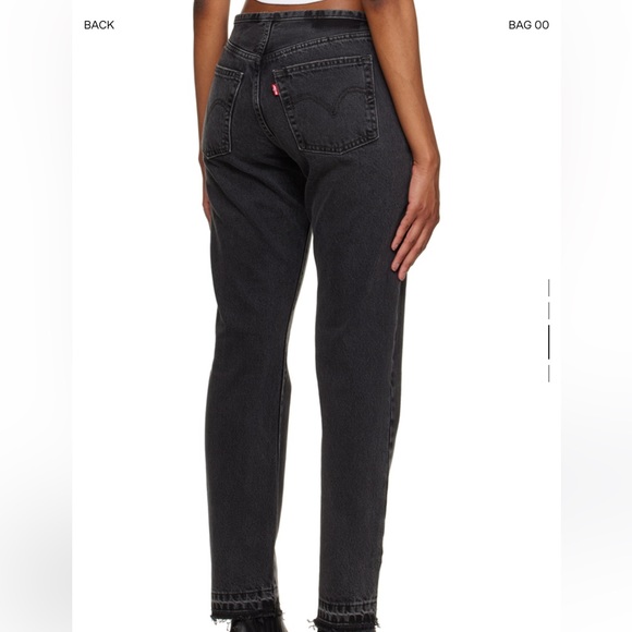 Levi’s Black 501 Mini Waist Jeans - Picture 4 of 5